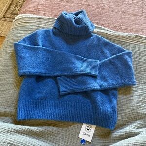 Cider Deep Blue Knit Turtleneck